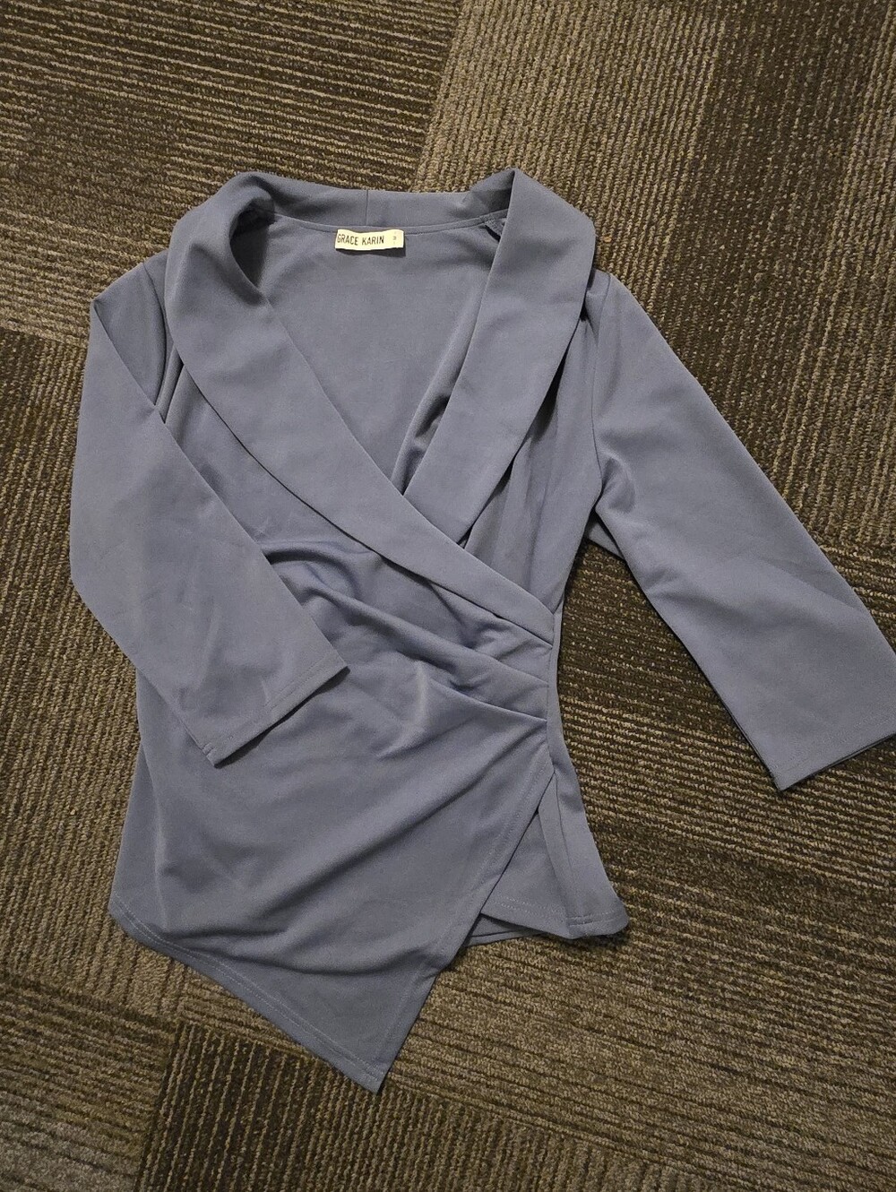 Grace Karin Dusty Blue Wrap-Style